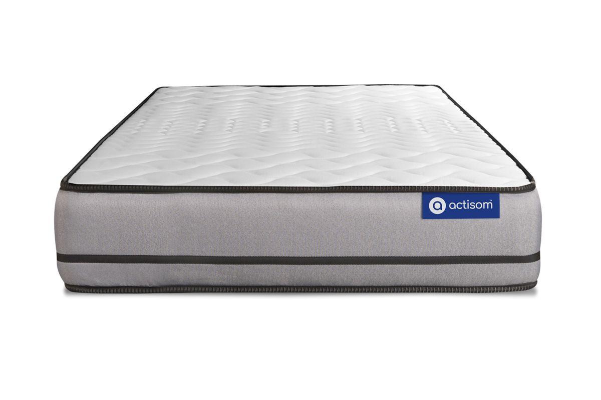 BETT Actimemo night Memory-Schaum 80 x 200 cm h4 - Kit Bettgestell Grau - Beige/Grau, Karton/Holz (80/200cm) - ACTISOM