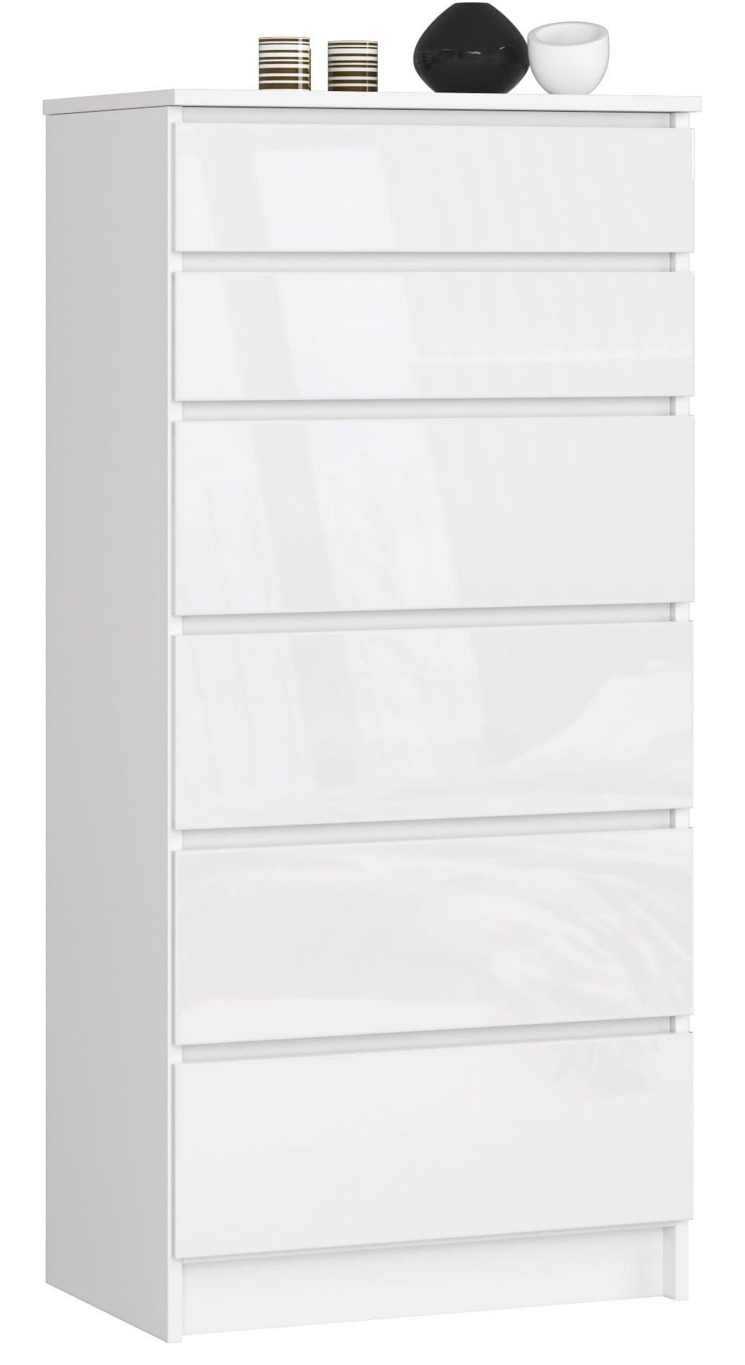 KOMMODE Weiß, Weiß Glanz 130/60/40 - Weiß, Holzwerkstoff (60/130/40cm) - RAUMHIRSCH FURNITURE