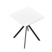 ESSTISCH Ankara - Weiß, Holzwerkstoff/Metall (60/60/75cm) - [en.casa]