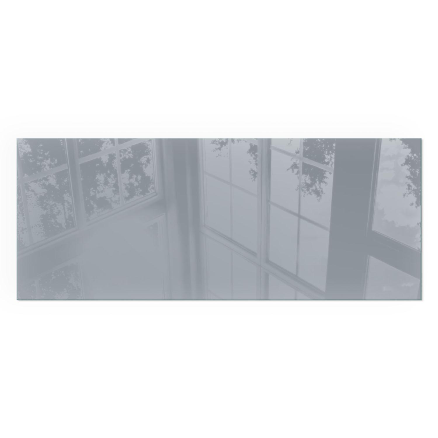 GLASPLATTE für Kamin 125x50 cm - Grau, Glas (125/50/0.4cm) - TULUP