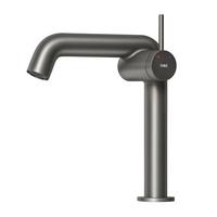 WASCHTISCHARMATUR Ventilkernzertifizierung Anthrazit Matt 15cm - Anthrazit, Metall (20/7.6/22.2cm) - EMKE