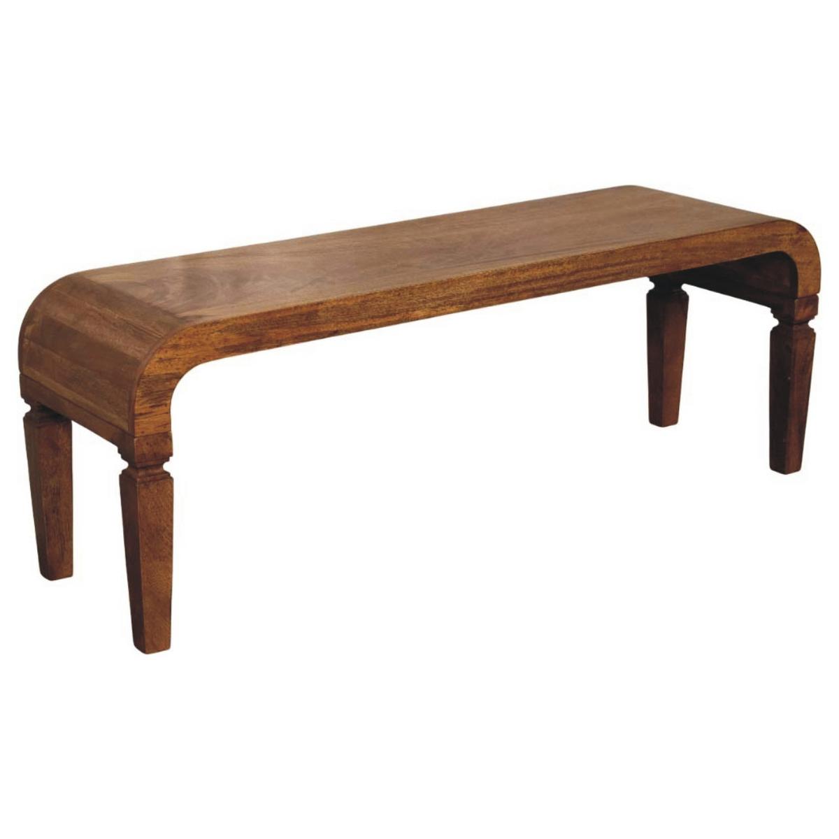 COUCHTISCH mit Amber-Eichen-Finish, abgerundete Beine, braun - Braun, Holz (35/120/43cm) - Artisan Furniture