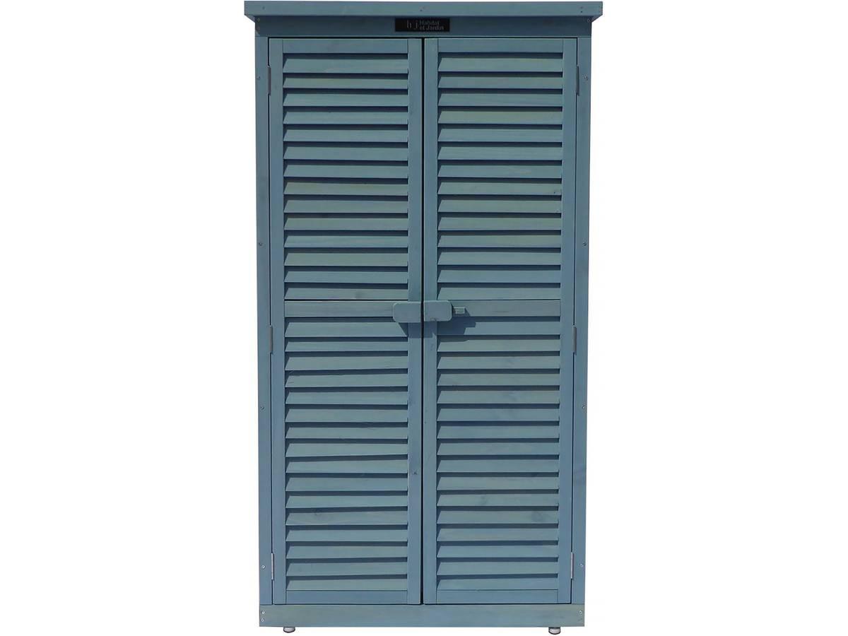 GARTENSCHRANK - GARTENTRUHE space Blau - Blau, Holz (46/160/87cm) - Habitat Garten