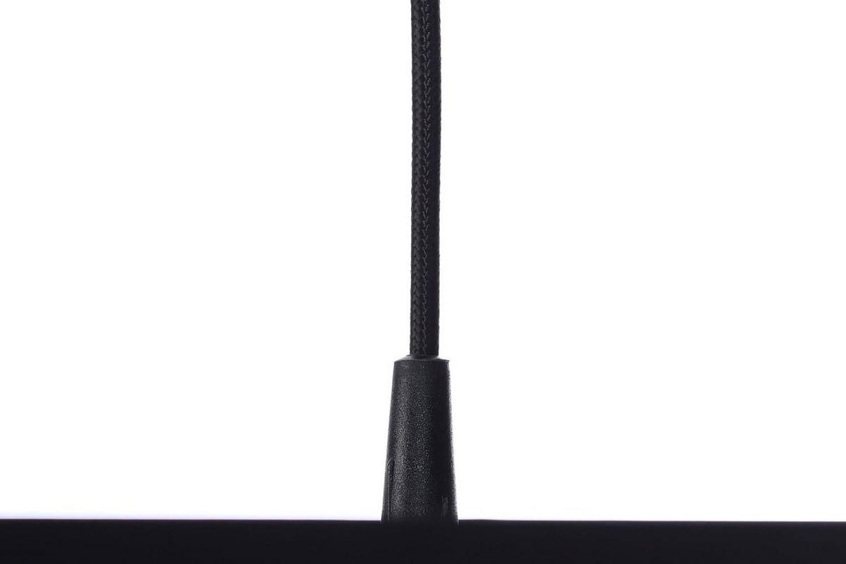 HÄNGELEUCHTE Schwarz 60/30 cm - Silberfarben/Schwarz, Kunststoff (60/1.1/30cm) - ONZENO