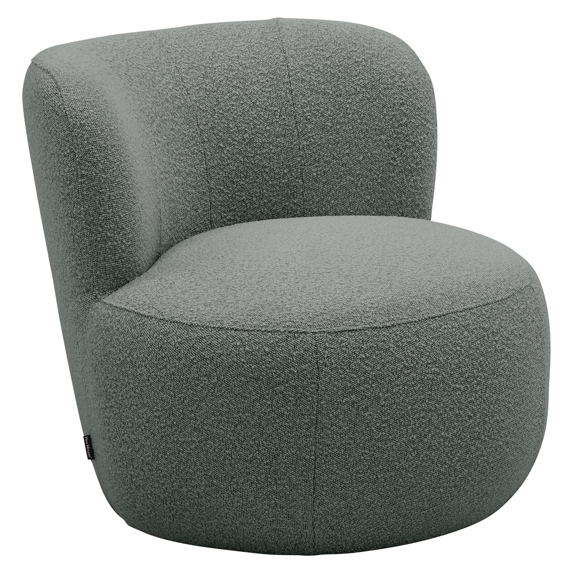 POLSTERSESSEL Katuscha Bouclé-Gewebe grau - Grau, Kunststoff (79/75/82cm) - 58aufmkessel