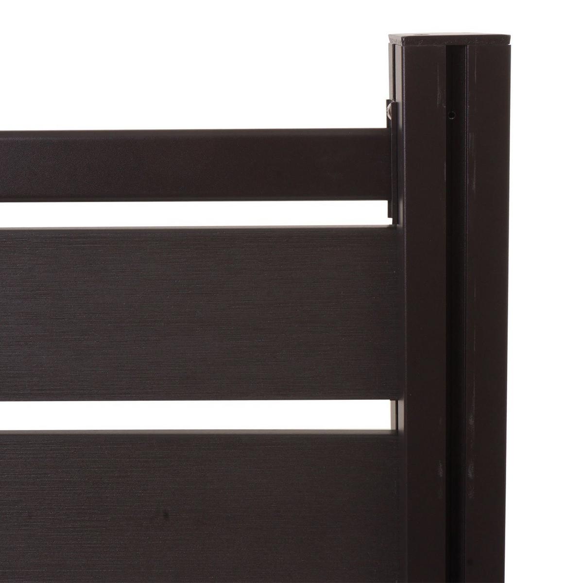 ALU MÜLLTONNEN-ZAUN Anthrazit - Anthrazit, Metall (100/130/6cm) - MCW