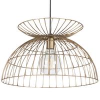 HÄNGELEUCHTE Mahanadi 50/50/141 cm - Messingfarben, Metall (50/50/141cm) - Beliani