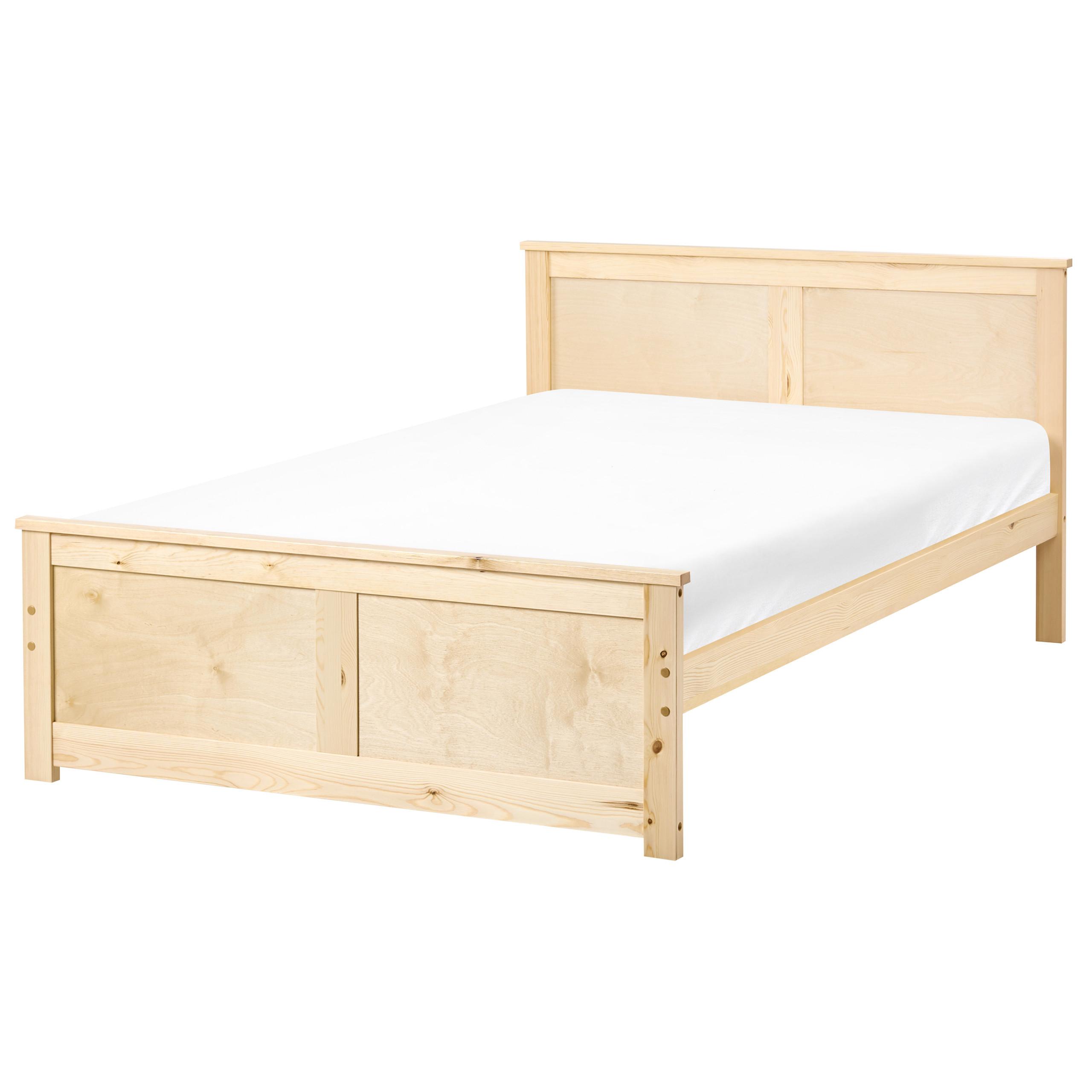 BETT mit Lattenrost 120/200 cm Kiefernholz Hellbraun Dauphin - Hellbraun, Holz (120/200cm) - Beliani