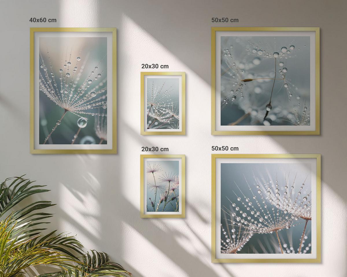 BILDER SET 5er Set - 50x50 cm & 20x30 cm & 40x60 cm Goldrahmen - Lineare abstrakte Motive - Goldfarben, Kunststoff (40/60cm) - TULUP