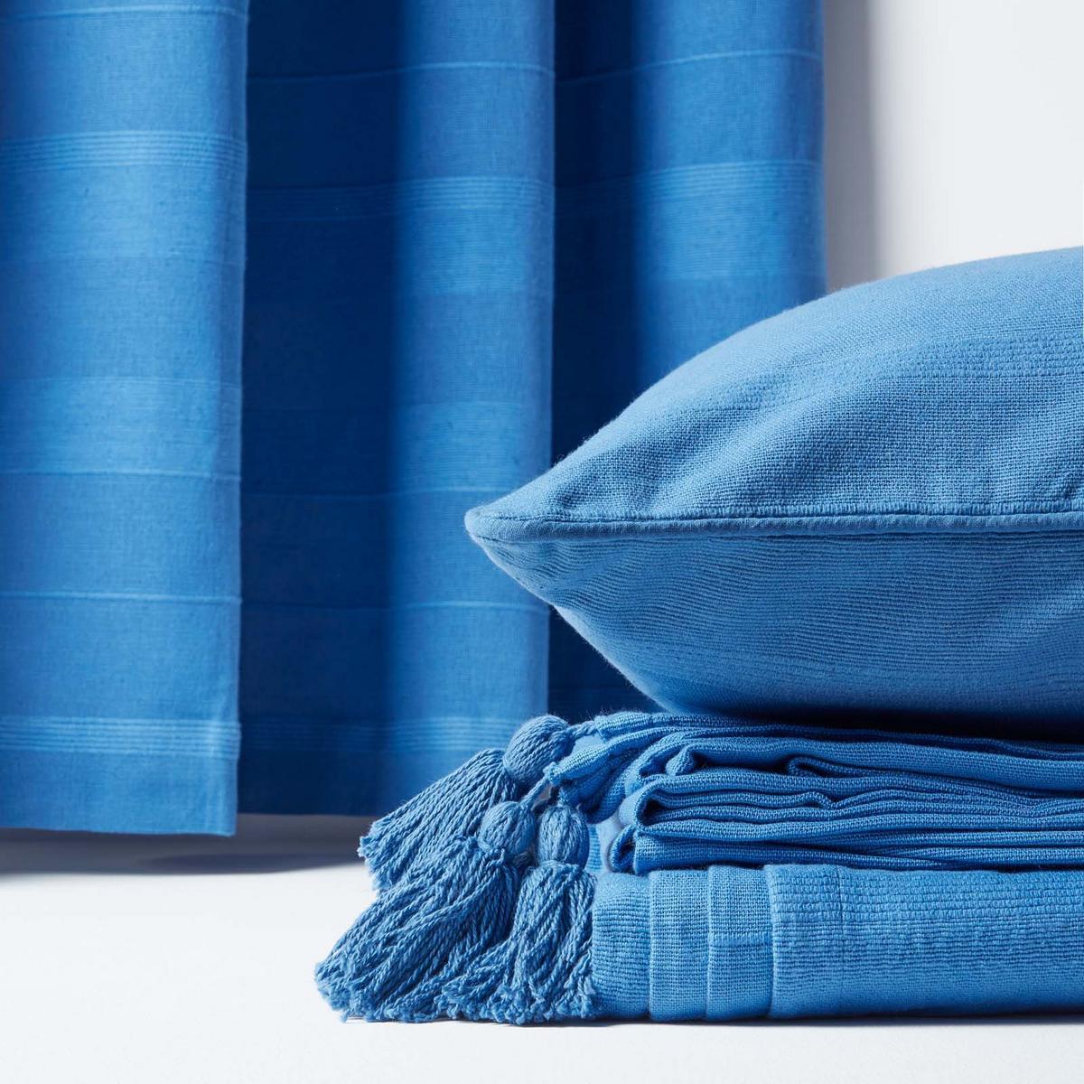 KISSENHÜLLE Rajput 60/60 cm, 100% Baumwolle - Blau, Textil (60/60cm) - Homescapes