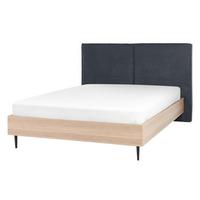 BETT 140/200cm Dunkelgrau Izernore - Dunkelgrau, Textil (140/200cm) - Beliani