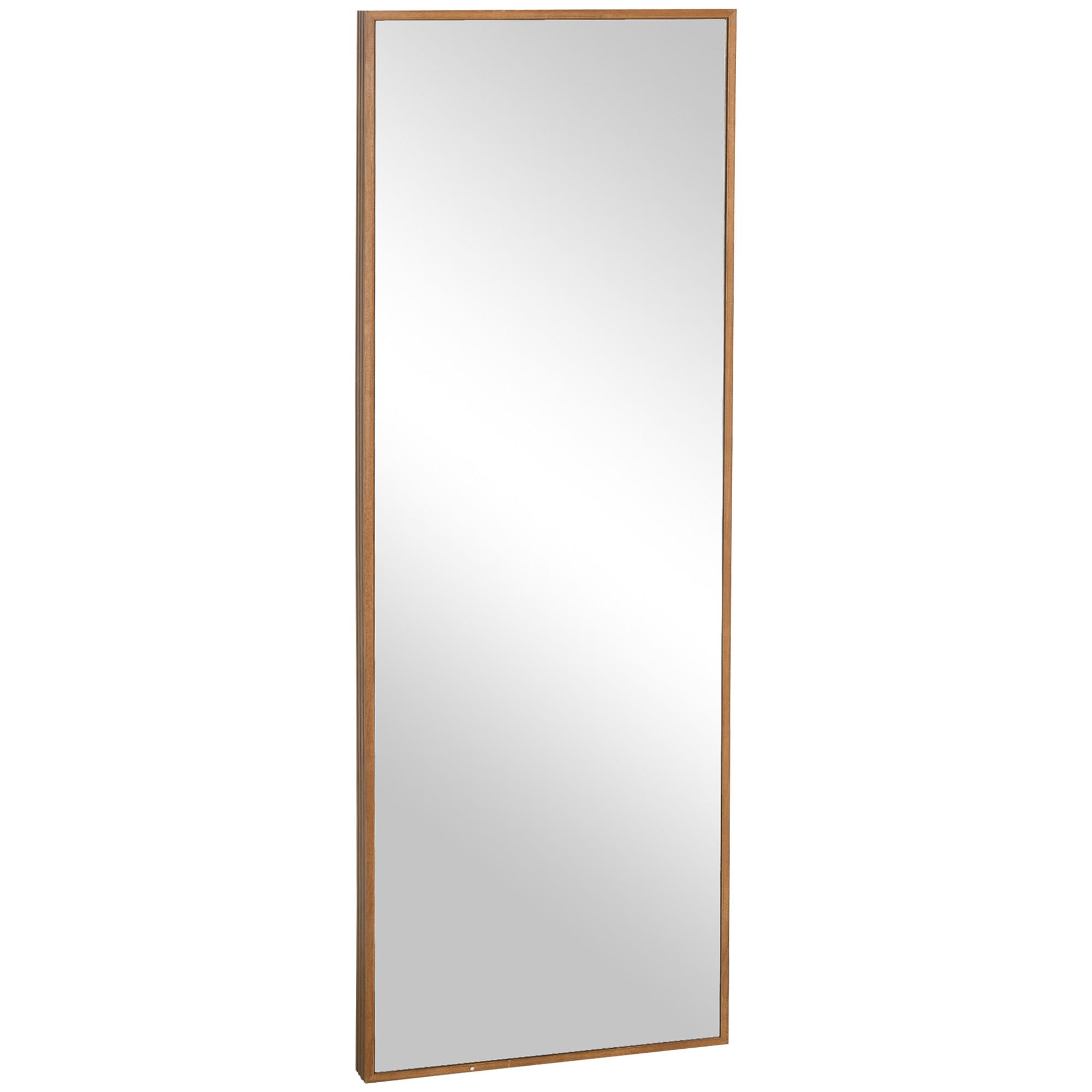 WANDSPIEGEL - Naturfarben, Glas/Holzwerkstoff (48/125/45cm) - HOMCOM