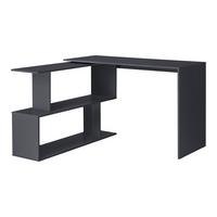 SCHREIBTISCH Arendal - Dunkelgrau, Holzwerkstoff (50/120/76.5cm) - [en.casa]