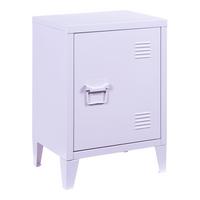 NACHTSCHRANK Inari - Lila, Metall (40/57/30cm) - [en.casa]