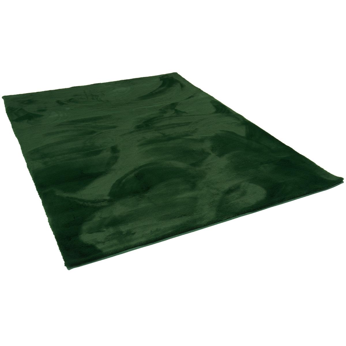 FELLTEPPICH LUXUS SUPER SOFT PLUSH - Waldgrün, Textil (90/160cm) - Pergamon