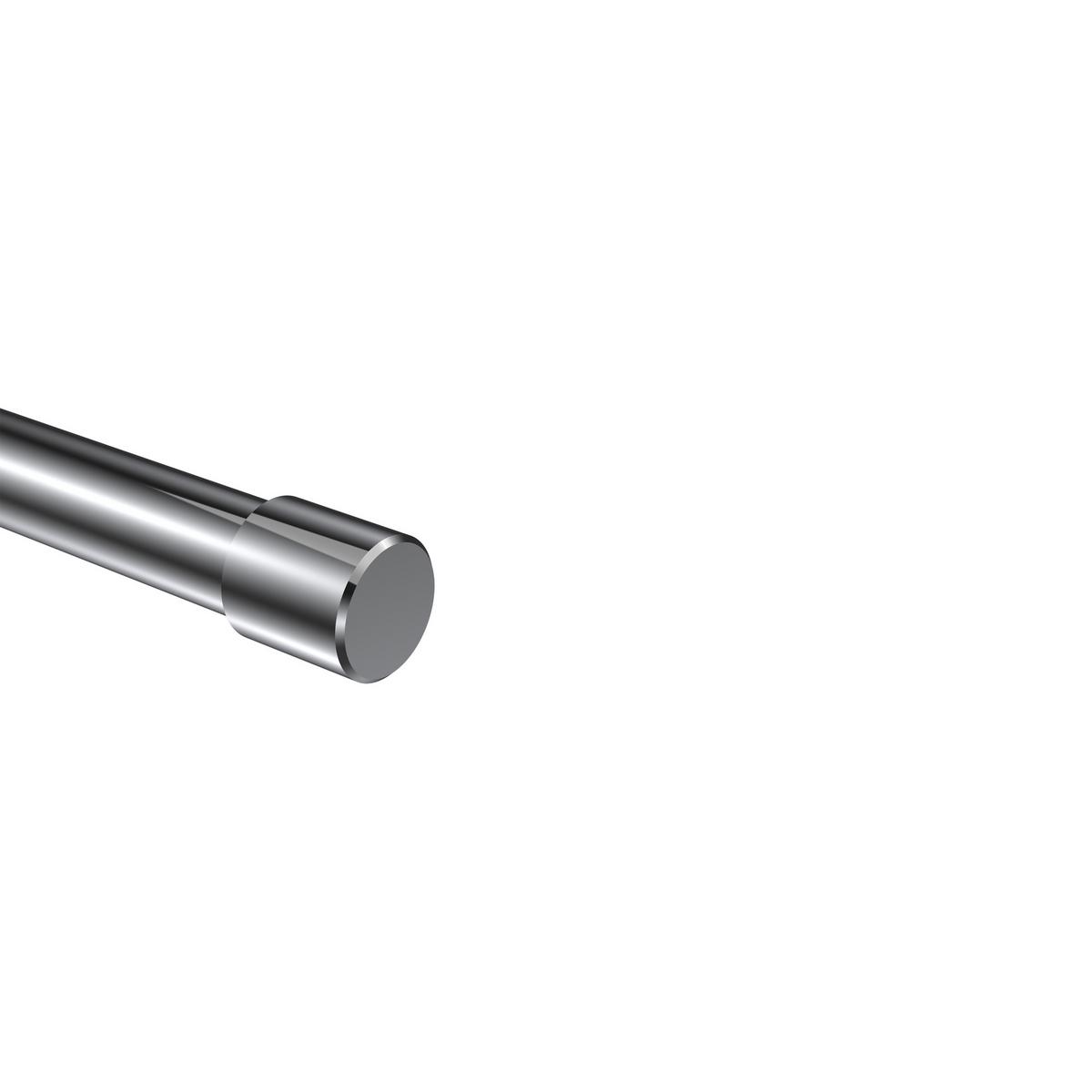 ENDSTÜCKE FÜR GARDINENSTANGEN 20 mm Ø, Santo Chrom, Packung 2 Stück - Chromfarben, Metall (2.5/2.5/2.5cm) - INTERDECO