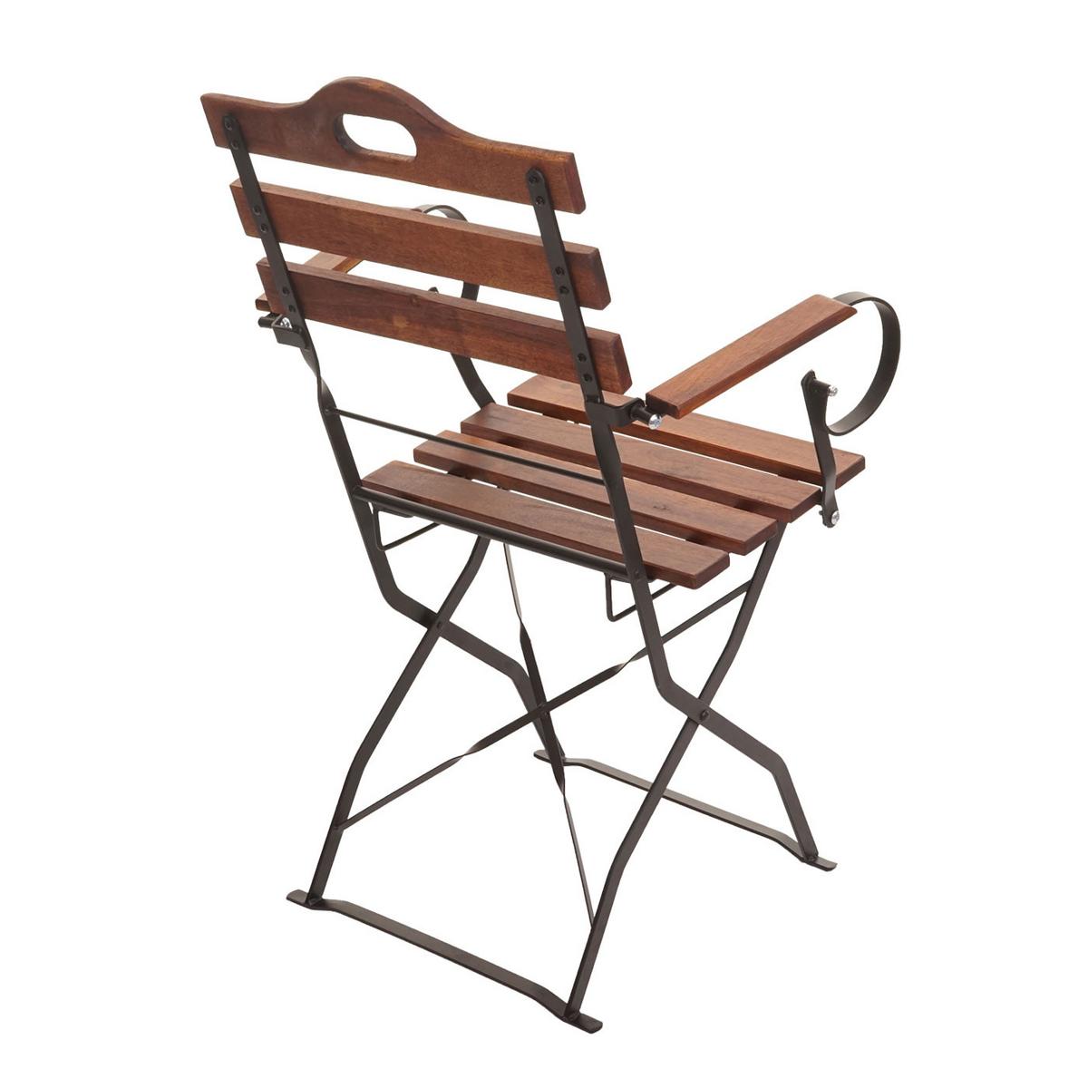 BIERGARTENSTUHL Dunkelbraun - Dunkelbraun, Holz (55/88/49cm) - MCW