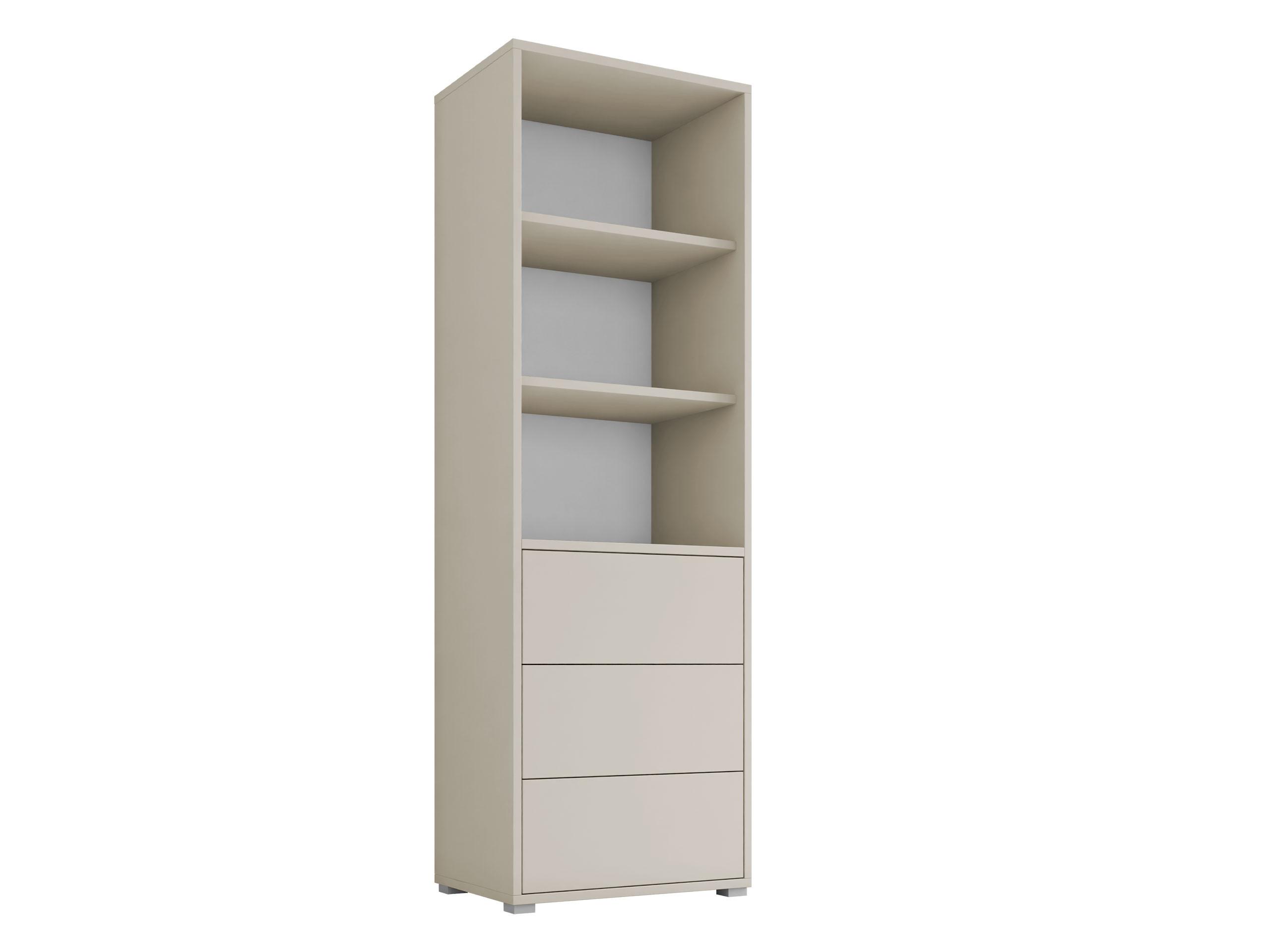 BÜCHERREGAL Gesita - Kaschmir/Silberfarben, Holzwerkstoff/Kunststoff (60/178/40cm) - MIRJAN24
