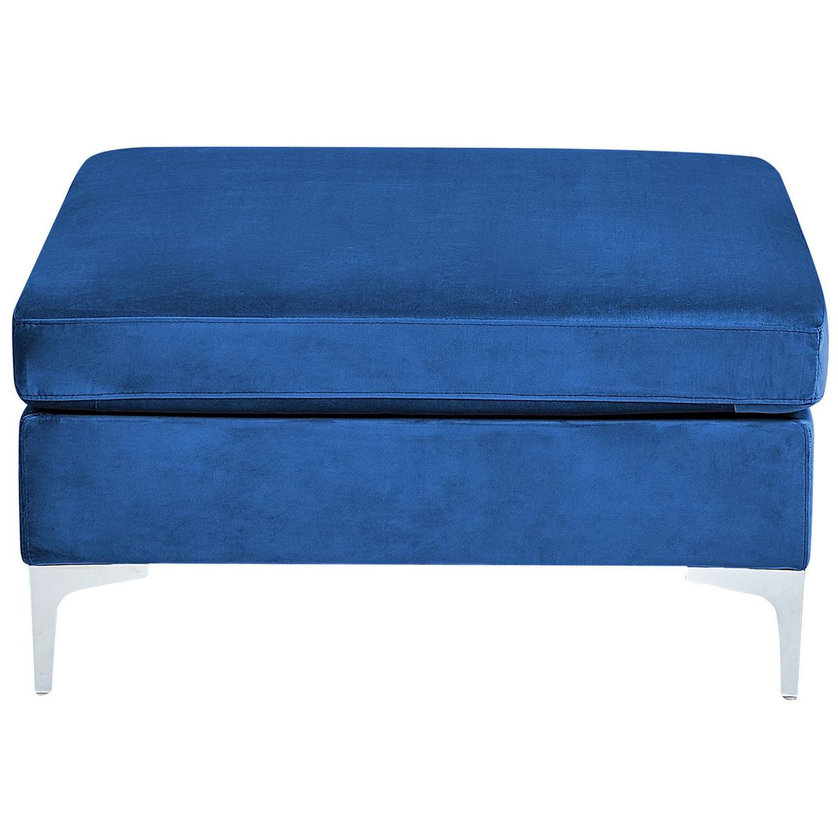 OTTOMANE Evja 85/85/48 cm - Blau, Textil (85/48/85cm) - Beliani