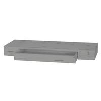 WANDREGAL Grau - Grau, Holz (80/8/25cm) - MCW