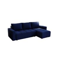 ECKSOFA Noha In Kronos - Dunkelblau, Holzwerkstoff/Textil (231/142cm) - Fun Möbel