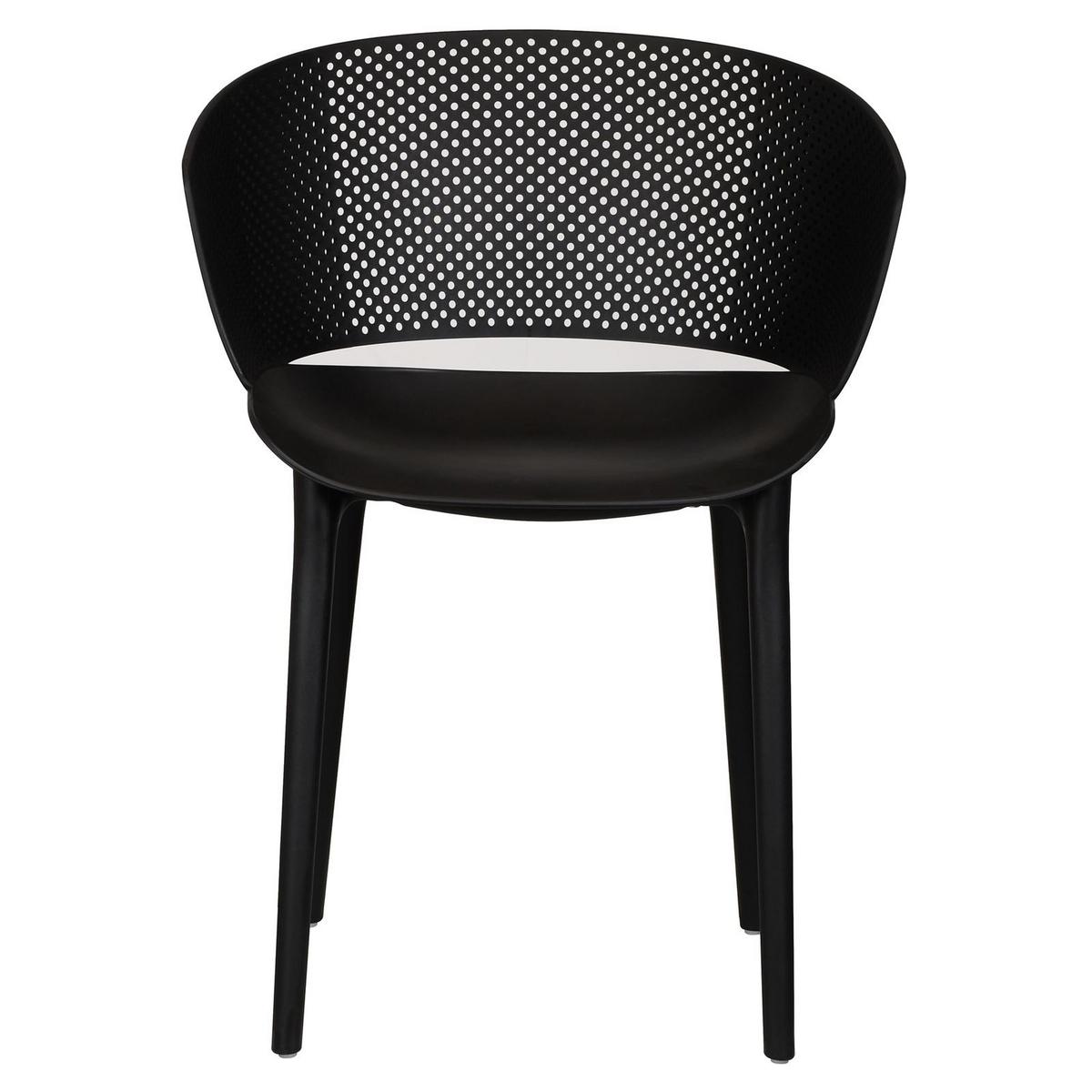 GARTENSTÜHLE OLINDO 4er-Set schwarz - Schwarz, Textil (43/81/47cm) - IDIMEX