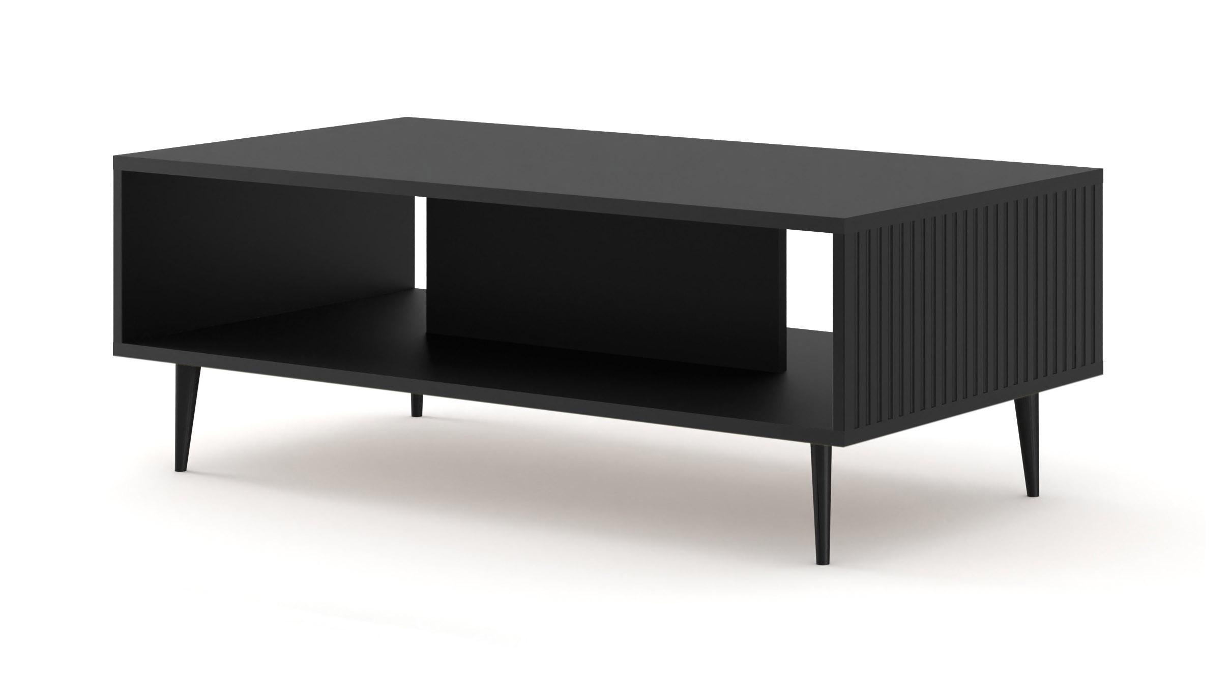 COUCHTISCH Schwarz, Schwarz, Schwarz 90/43/60 - Schwarz, Holzwerkstoff (60/90/43cm) - RAUMHIRSCH FURNITURE
