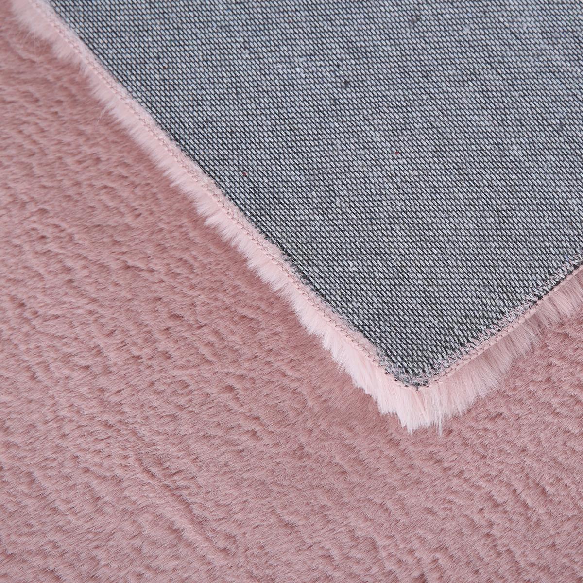 KURZFLORTEPPICH Waschbar NECKAR, einfarbig, aus Polyester, Rosa, 80 x 150 cm - Rosa, Textil (150/80cm) - KADIMA DESIGN