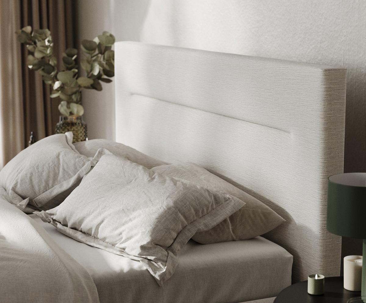 POLSTERBETT Liline 140/200 cm Beige im Inari Stoff - Beige/Schwarz, Holz/Holzwerkstoff (140/200cm) - AltaBeds