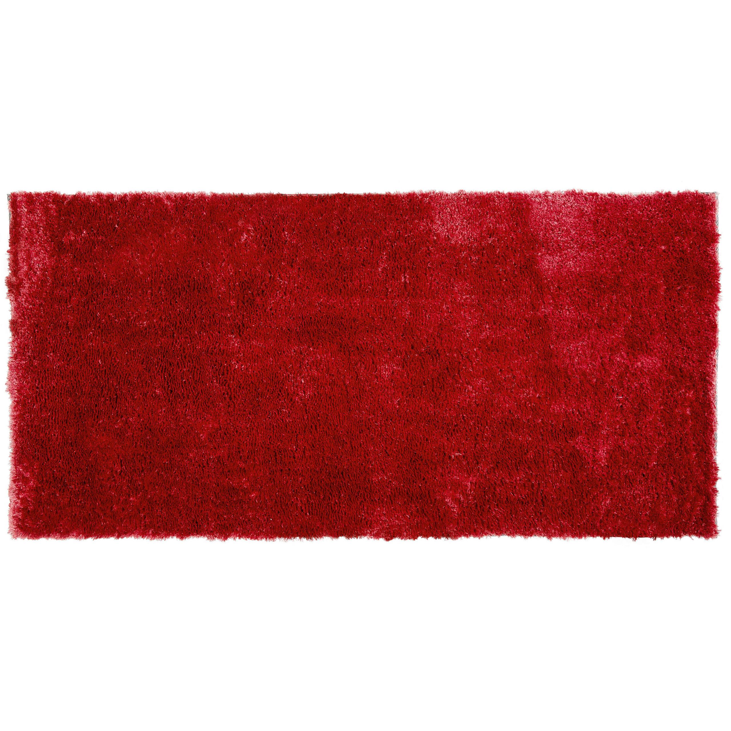 SHAGGY-TEPPICH Evren 150/80 cm - Rot, Kunststoff (80/150cm) - Beliani