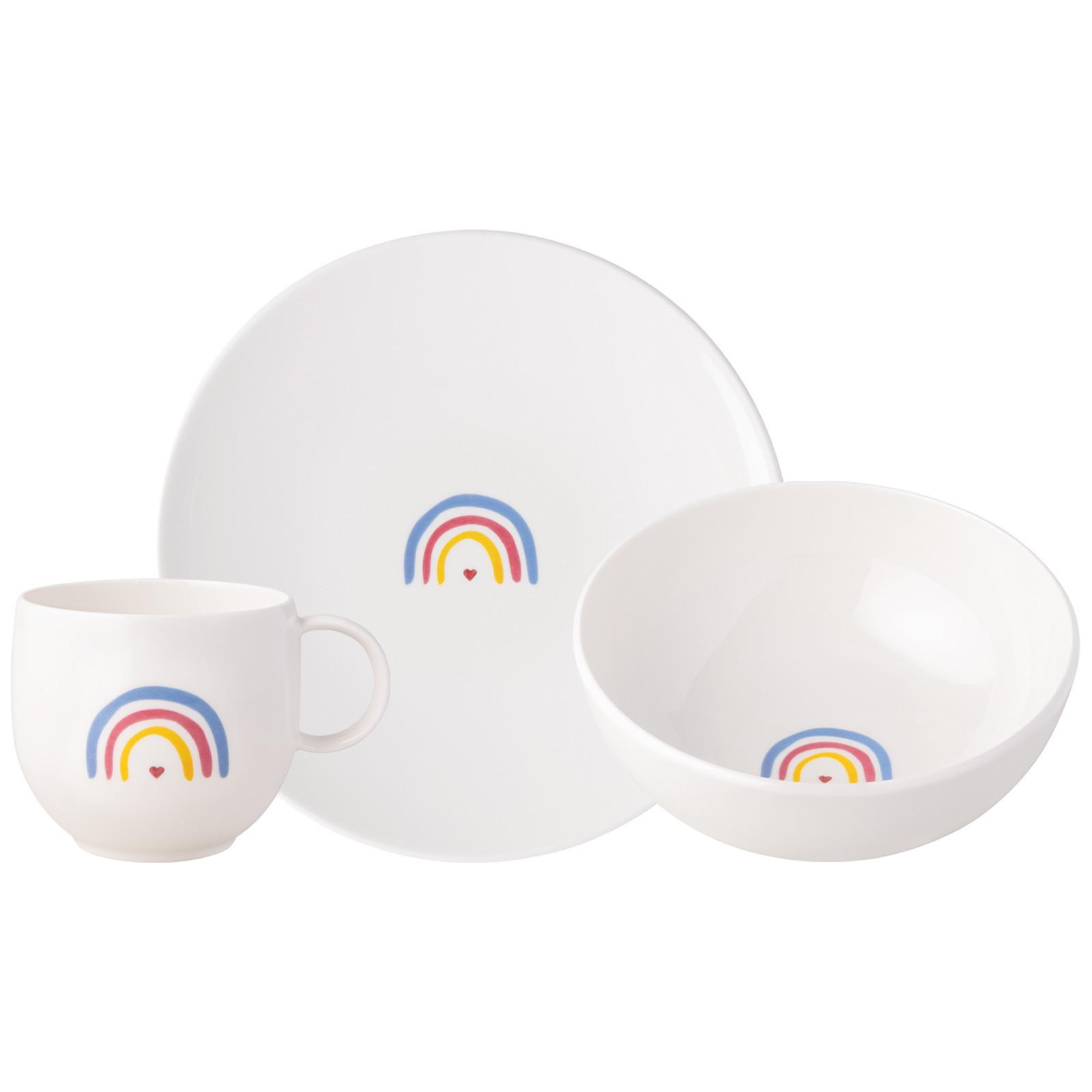 FRÜHSTÜCKSSET BE HAPPY With Love bunt 3-tlg. - Multicolor, Keramik (2/2/2cm) - Villeroy & Boch