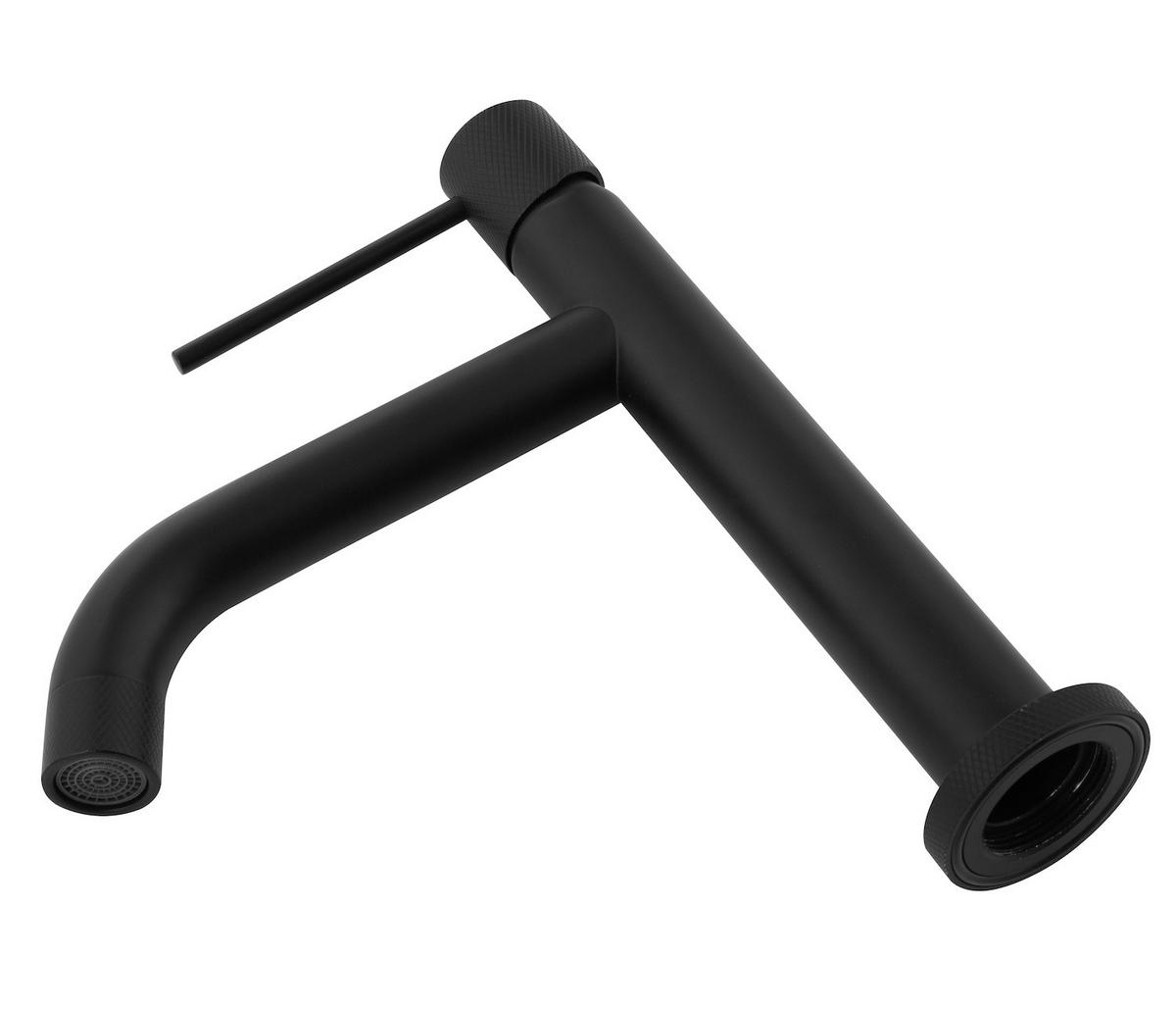 WASCHTISCHARMATUR Ames Schwarz - Schwarz, Metall (5/20/5cm) - Badplaats