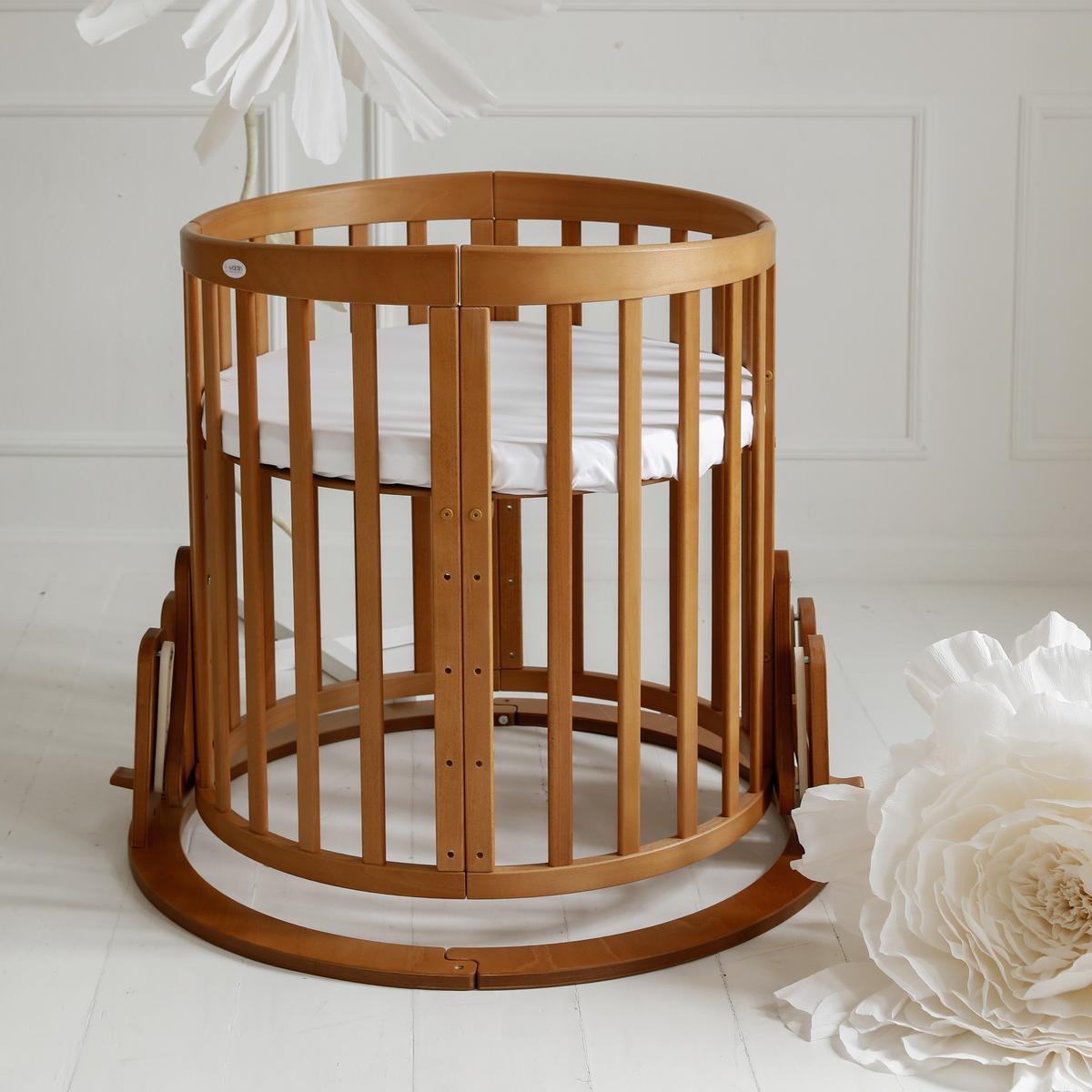 BABY Wiege-Schaukel - Braun, Holz - waldin