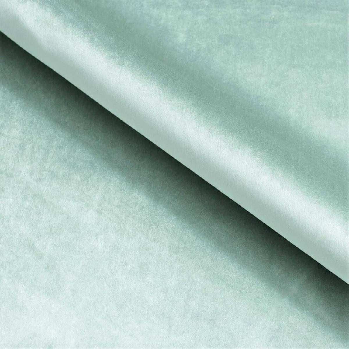 POLSTERBETT LUX Denver mit Kopfteil, 180 x 200 cm, Doppelbett mit Lattenrost aus Holz, Velourstoff Hellgrün, Füße in Farbe: Weiß - Hellgrün, Holz/Textil (180/200cm) - Alpi-Möbel