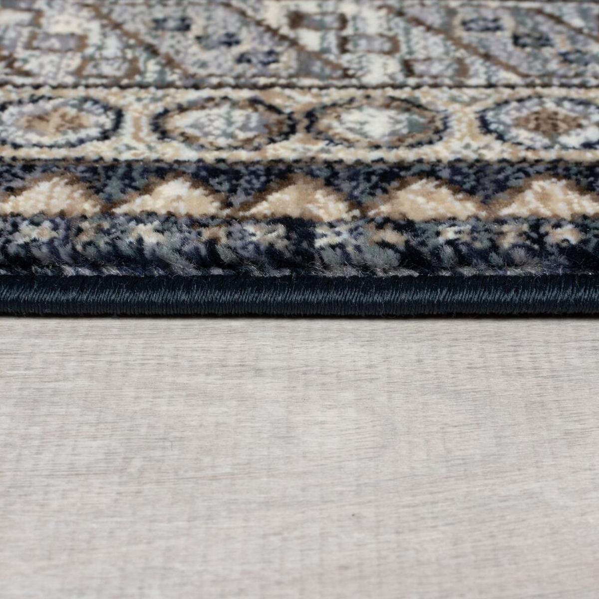 TEPPICH mit Fransen KELVIN, geometrisch, Blau, 80 x 154 cm - Blau, Textil (80/154cm) - KADIMA DESIGN