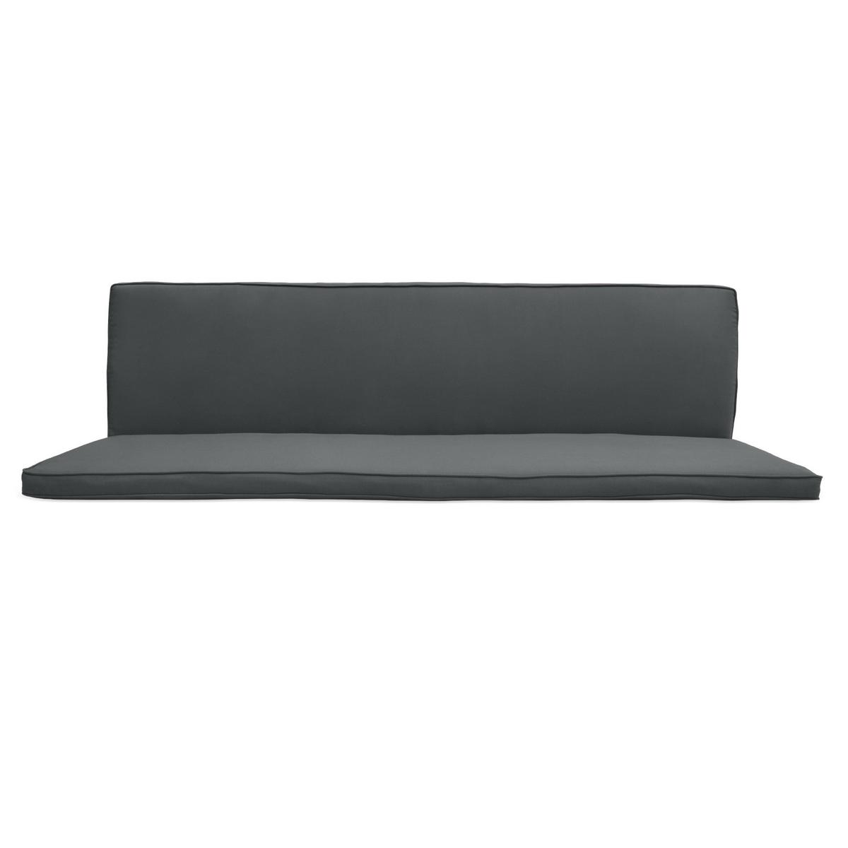 AUFLAGE für Hollywoodschaukel Loft HS - Graphitfarben, Textil (50/6/180cm) - Beautissu 
