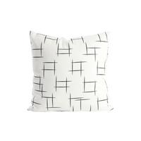 DEKOKISSEN Stripe 45x45 cm mit Füllung - Weiß, Textil (45/45cm) - Deco-Raum