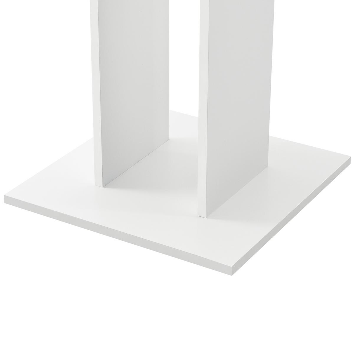 KÜCHENTISCH Lindesnes - Weiß, Holzwerkstoff (65/65/78cm) - [en.casa]