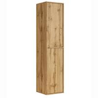 BADEZIMMERSCHRANK Mali mit 2 Türen Eiche - 38 x 33 x 160 cm - Eichefarben, Holz (38/160/33cm) - Badplaats