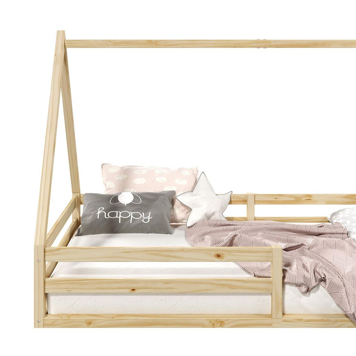 HAUSBETT SILA 90x200 cm natur - Naturfarben, Holz (96/152/206cm) - IDIMEX