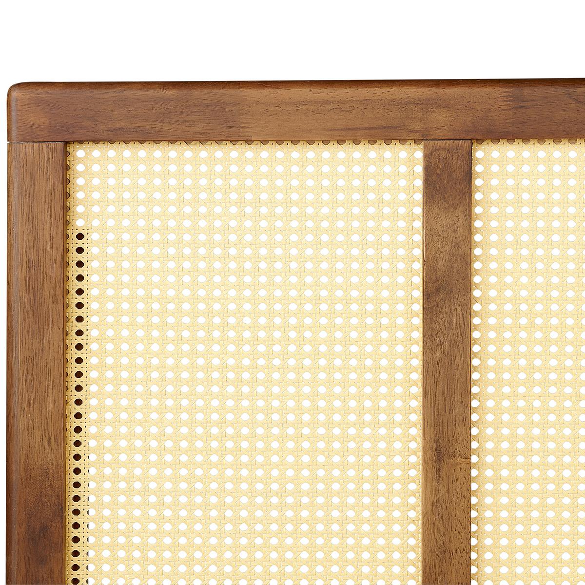 BETT mit Lattenrost 140/200 cm Gummibaumholz Braun Auray - Braun, Holz (140/200cm) - Beliani
