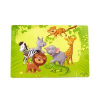 PLATZMATTE Dschungeltiere bunt 30 x 45 cm - Multicolor, Kunststoff (45/30/2cm) - Ritzenhoff Breker