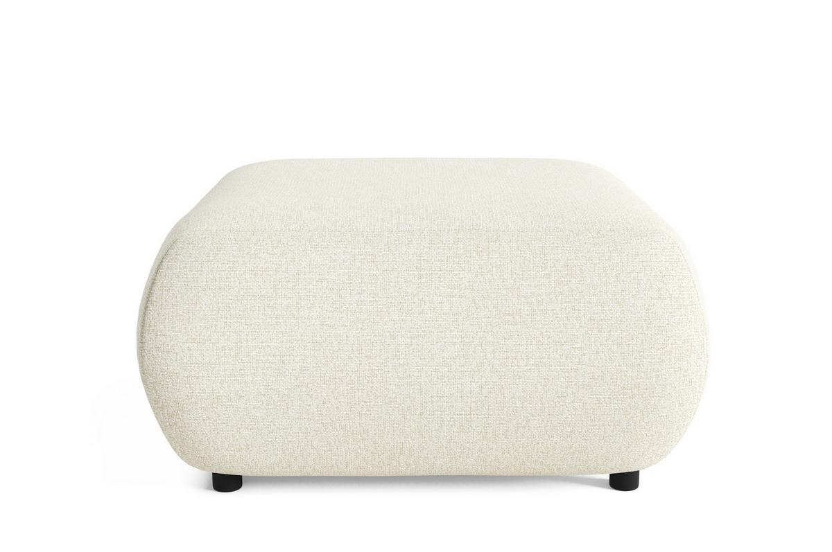 POLSTERHOCKER DELTA Modern Sitzhocker, Fußhocker Creme - Creme, Holzwerkstoff/Kunststoff (88/41/88cm) - MASSENO