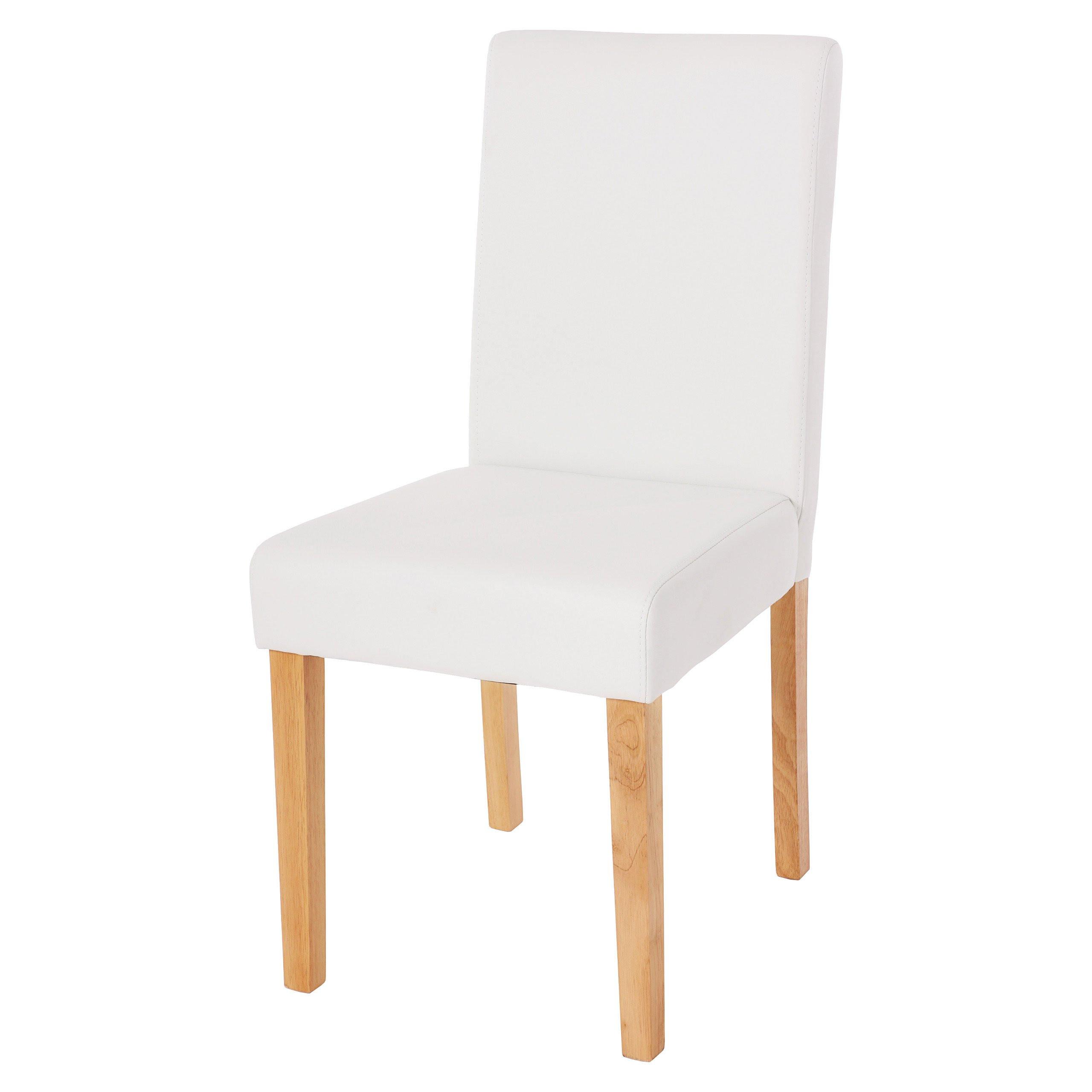ESSZIMMERSTUHL Weiß, Braun - Weiß/Braun, Textil (43/90/56cm) - MCW