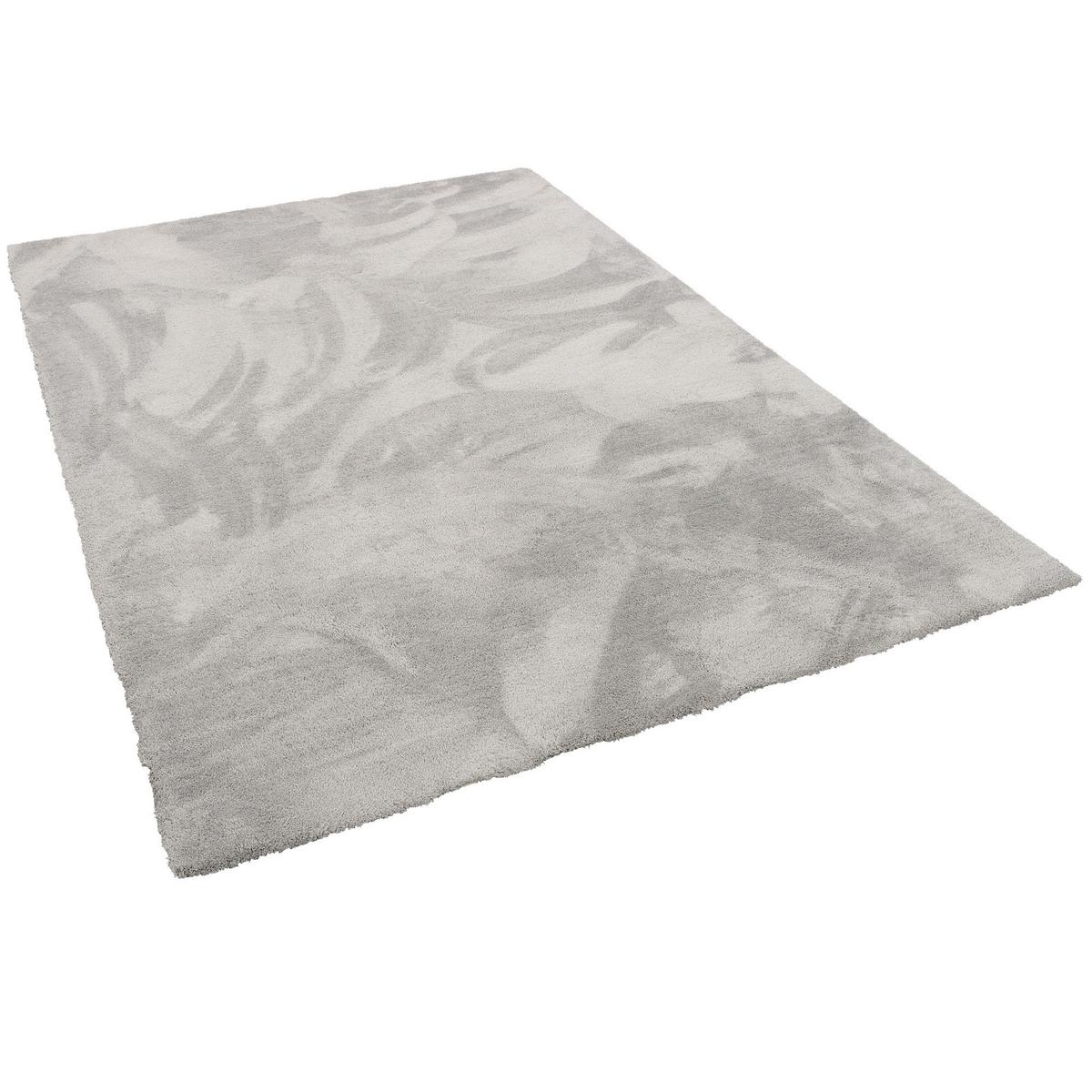 LUXUS HOCHFLOR SHAGGY TEPPICH VELVET - Grau, Textil (100/100cm) - Snapstyle