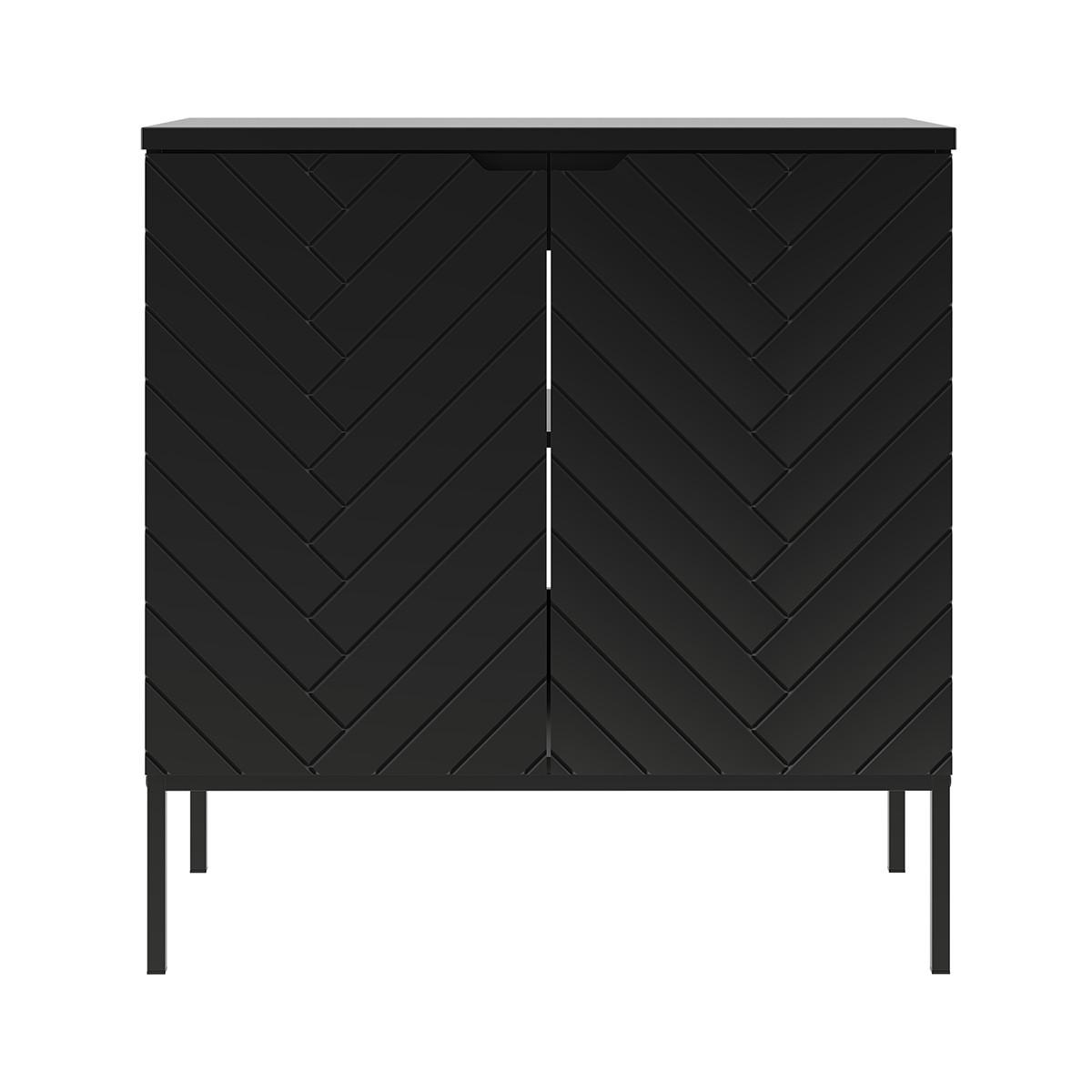 WASCHTISCHUNTERSCHRANK 80.6cm Daria Schwarz - Schwarz, Holzwerkstoff (80.6/84.2/46.5cm) - Petits-meubles