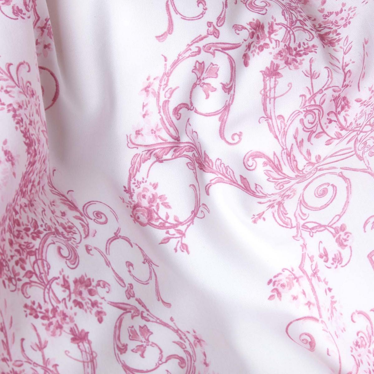 WENDEBETTWÄSCHE Toile-De-Jouy - Rosa, Textil (200/200cm) - Homescapes