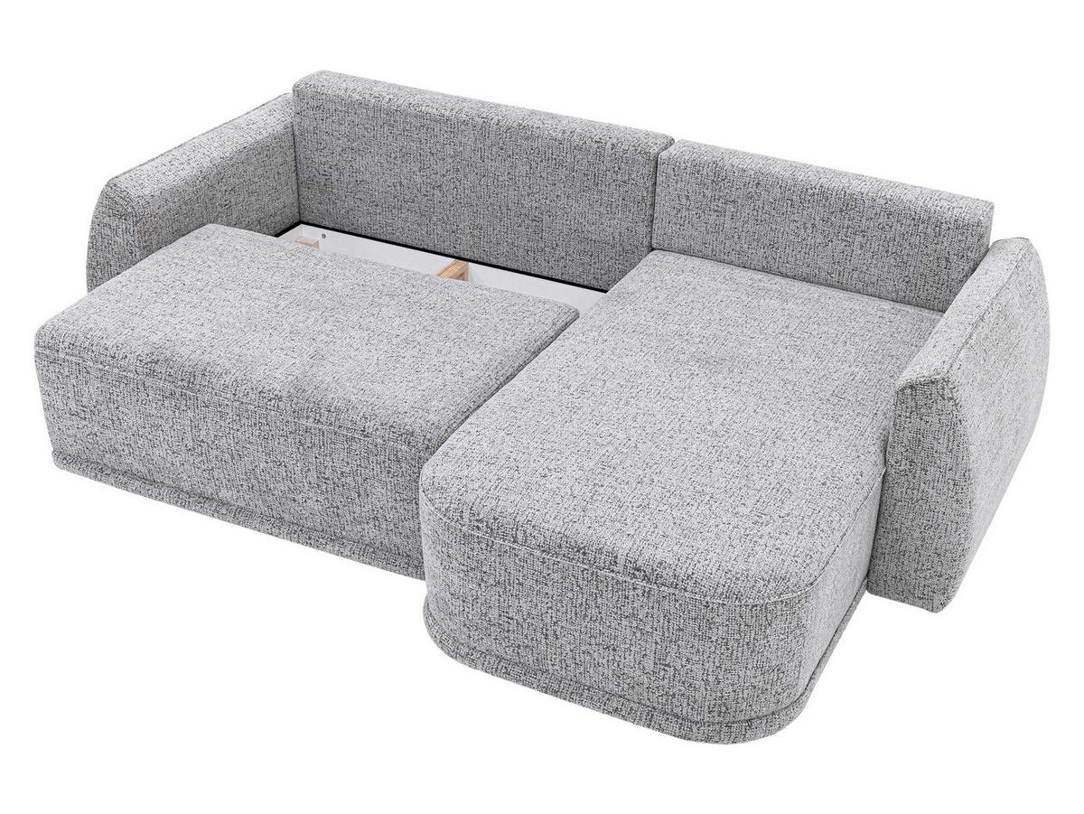 ECKSCHLAFSOFA Lorenzo - Graphitfarben/Schwarz, Holz/Kunststoff (260/165cm) - MIRJAN24