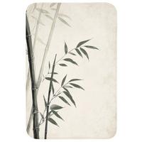 BADEMATTE Japandi - Bambus - Beige 60x90 cm - Ecru, Textil (60/90cm) - OnlyWow