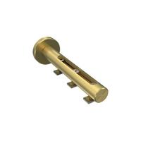 TRÄGER FÜR GARDINENSTANGEN INNENLAUF 20 mm Ø, Siteno Langloch 1 bis 3-läufig, Messing-Optik - Messingfarben, Metall (13/4/4cm) - INTERDECO